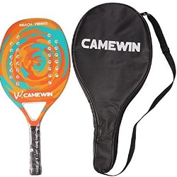 Raquete de Beach Tennis Profissional de Fibra de Carbono Camewin